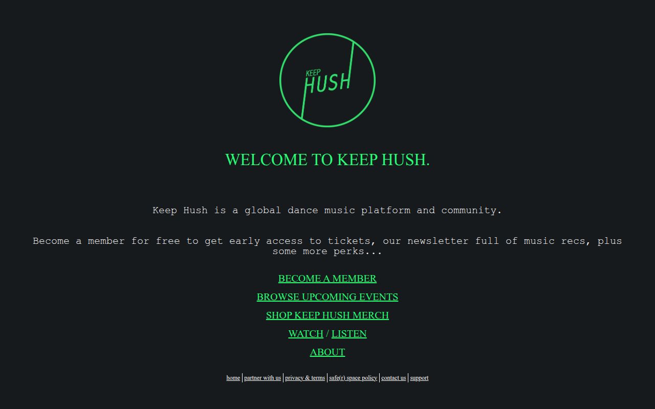 Keep Hush logo